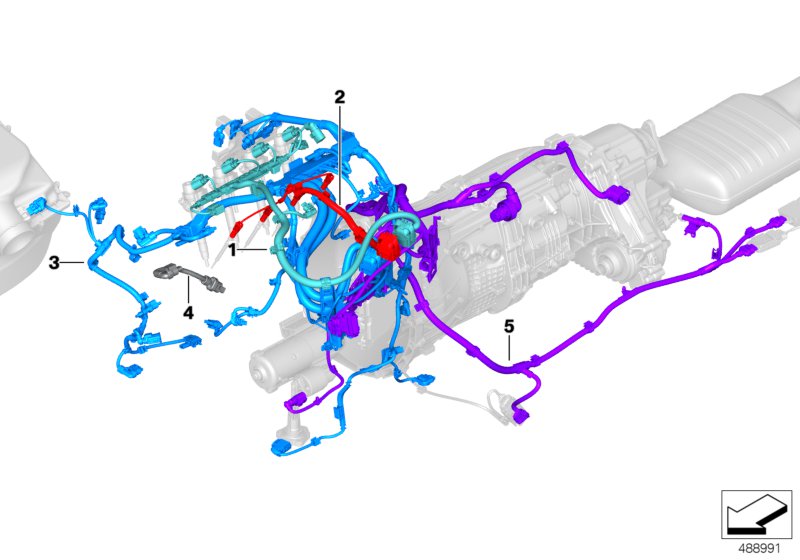 BMW Engine Wiring Harness, Engine Module 12518581419 LLLParts