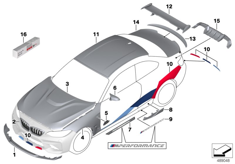 Car part diagram
