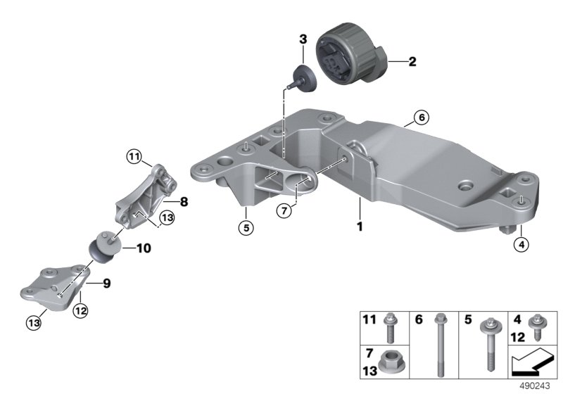 BMW Gearbox Mount 22327935122 - LLLParts