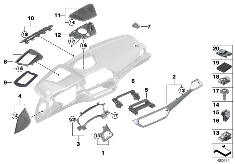 Car part diagram