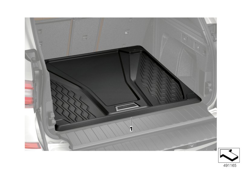 BMW Fitted Luggage Compartment Mat Genuine BMW 51472458570