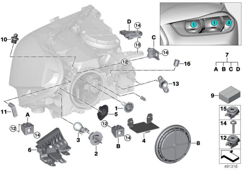Car part diagram
