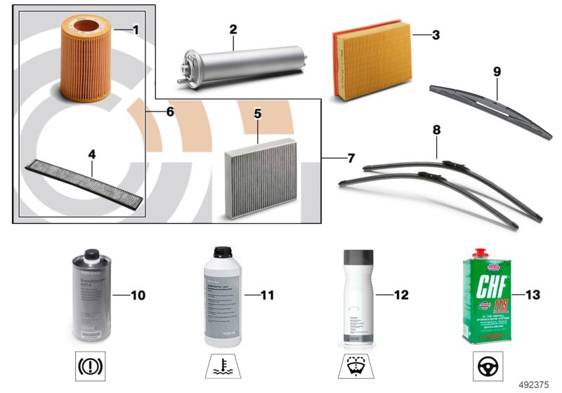 Car part diagram