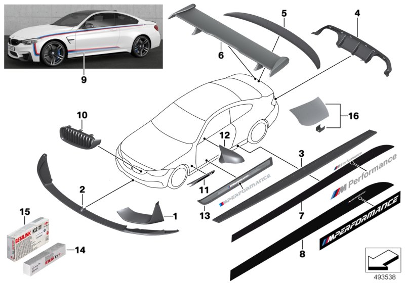 Car part diagram