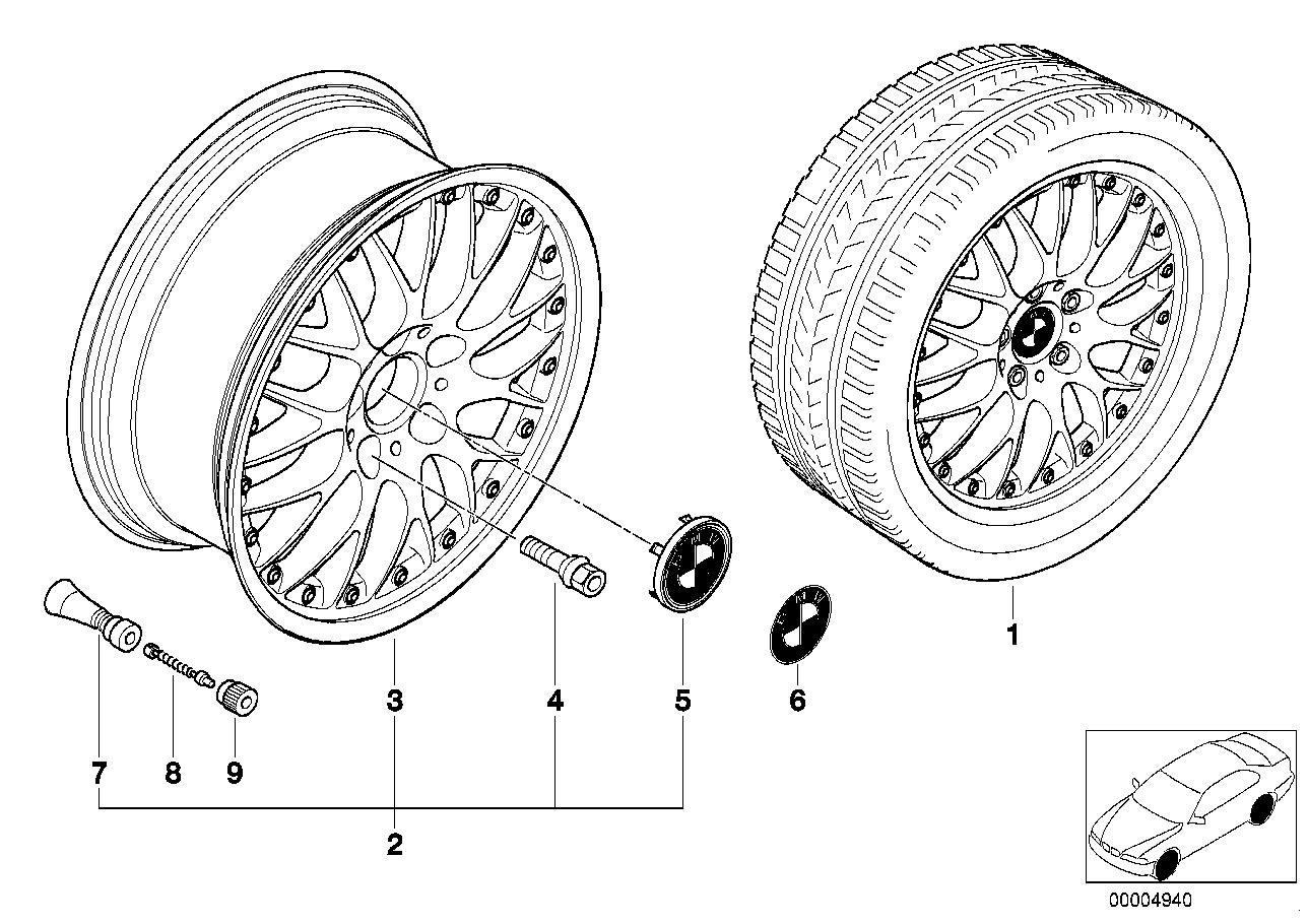 Car part diagram