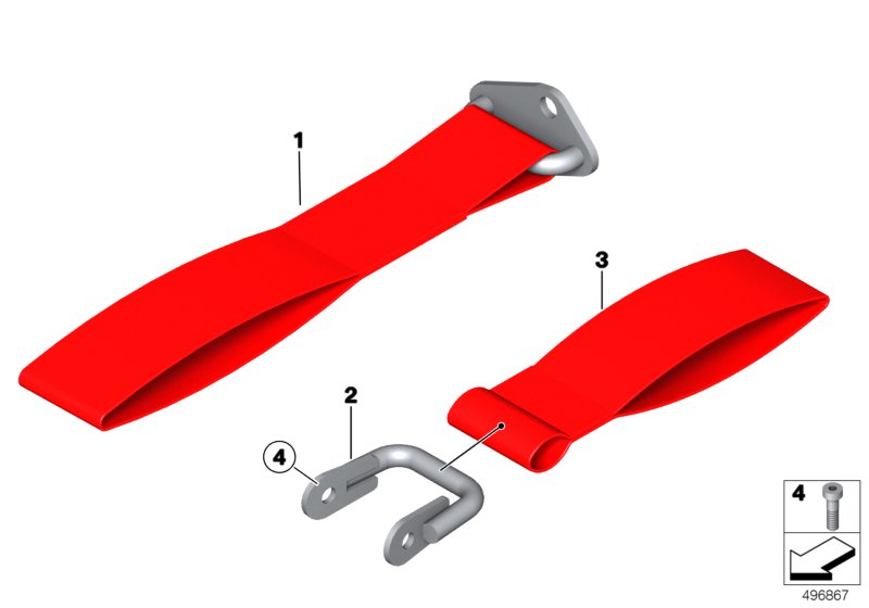 BMW Towing Hinge 72158424676 LLLParts