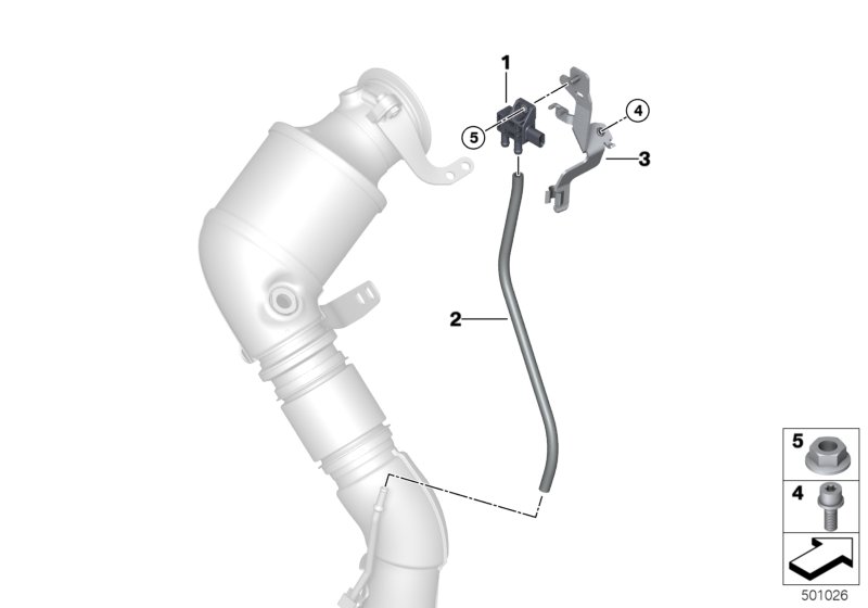 BMW Differential Pressure Sensor 13628098309 LLLParts