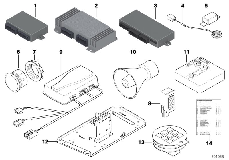 Car part diagram