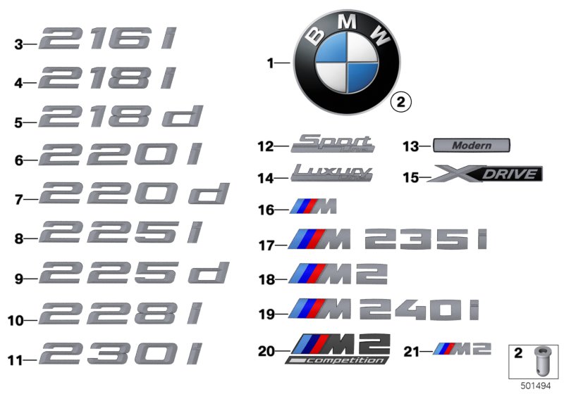 Car part diagram