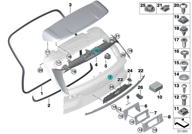 Car part diagram