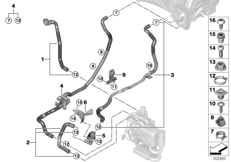 Car part diagram