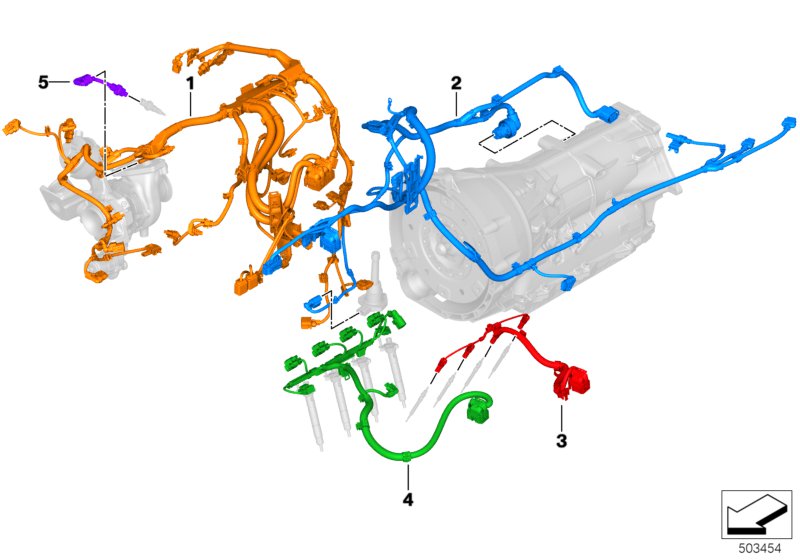 BMW Engine Wiring Harness, Engine Module 12518479685 LLLParts