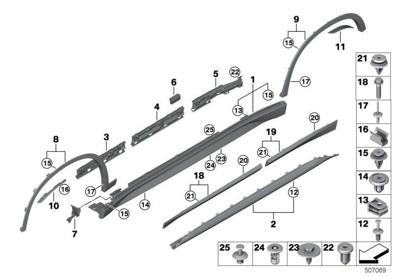 Car part diagram