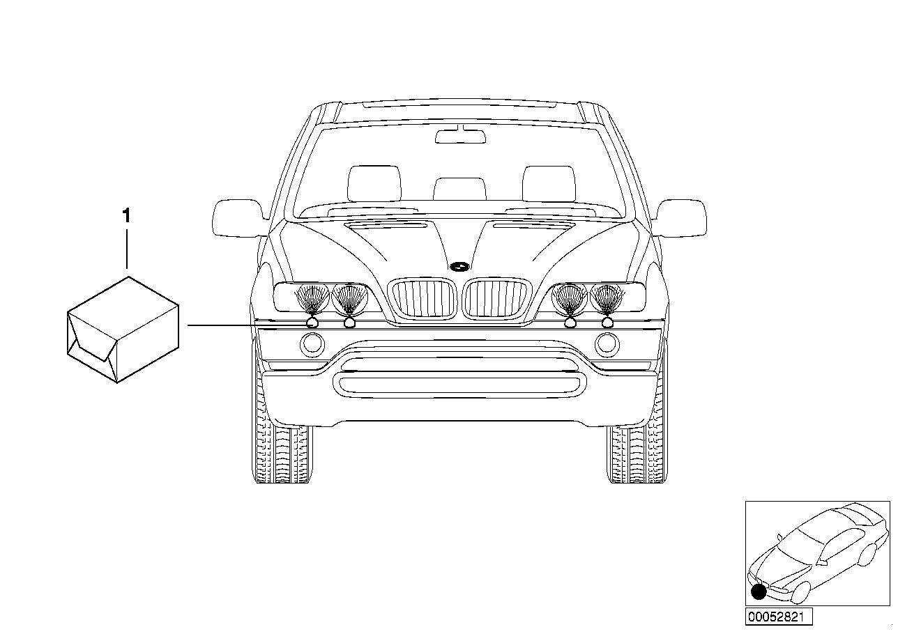BMW Retrofit Kit, Headlight Cleaning System 61670304653 LLLParts