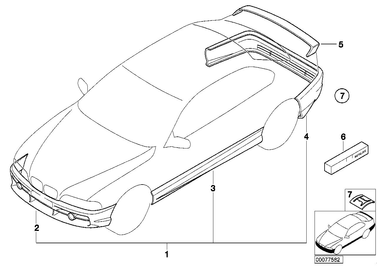 Car part diagram