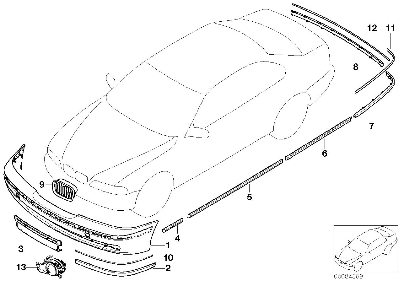 Car part diagram