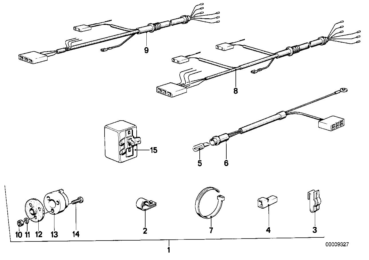 BMW Wiring Turn Signal Control 61121371516 LLLParts