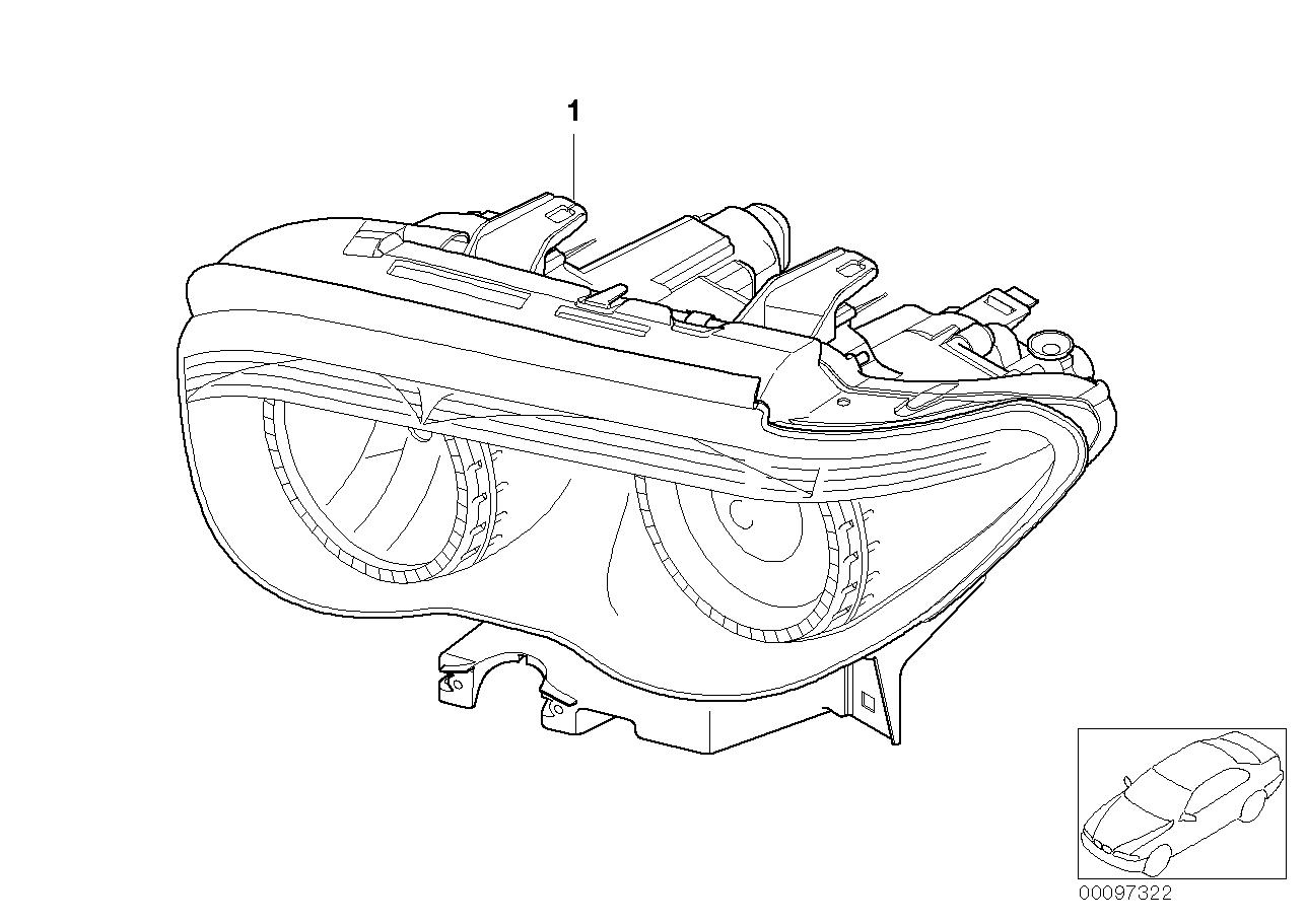 BMW Headlight Right 63128379682 LLLParts