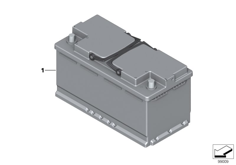 BMW Battery Agm 12V 90Ah/900A 61217553951