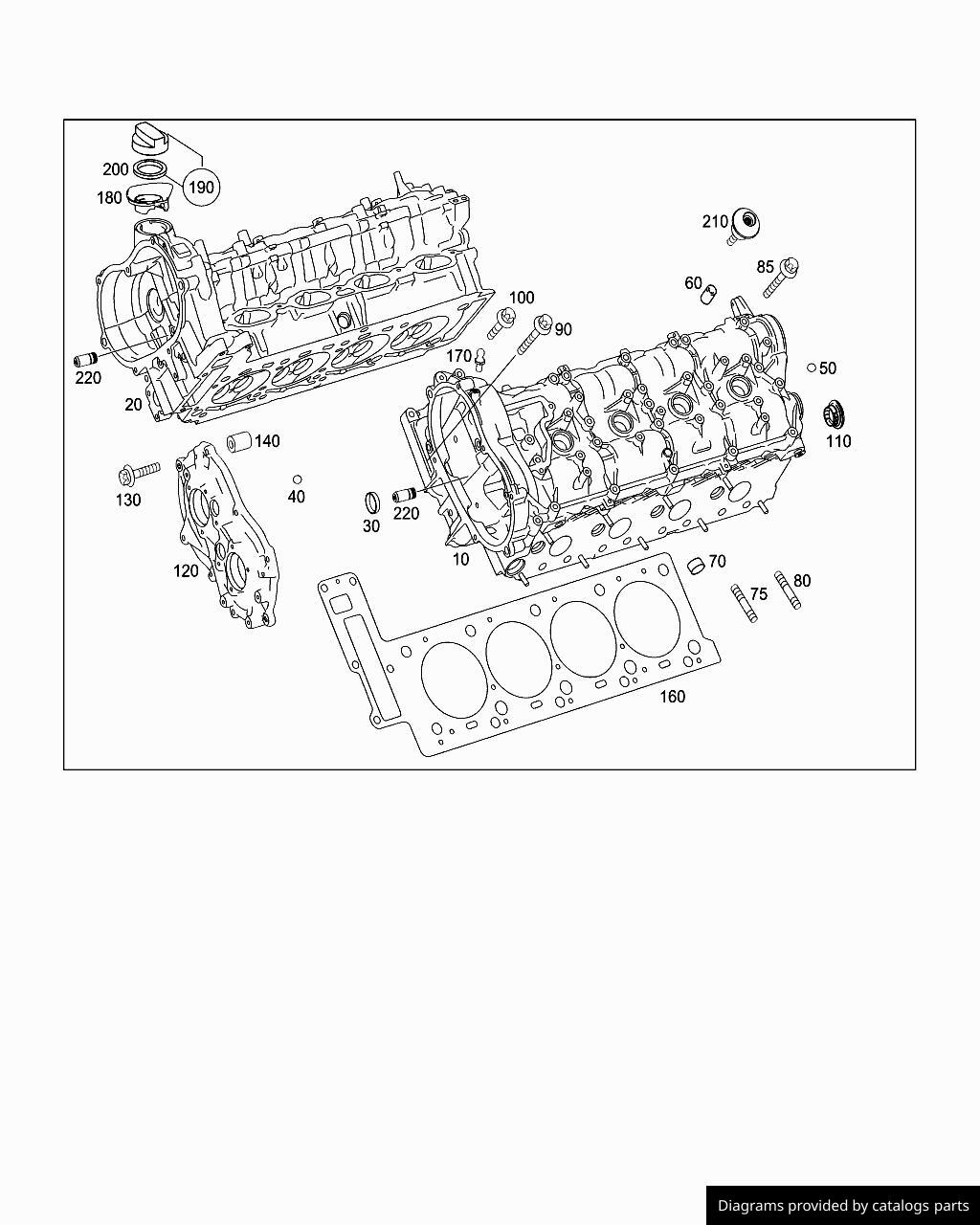 Mercedes Benz Cylinder Head A1570106000 LLLParts