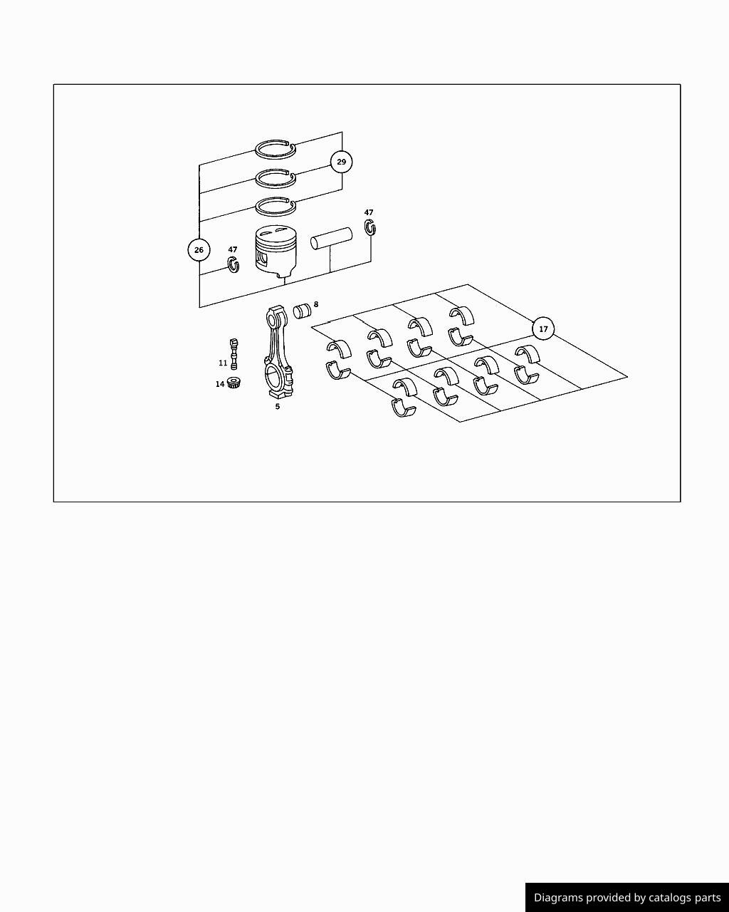 Mercedes Benz Piston Ring A0010301324 - LLLParts