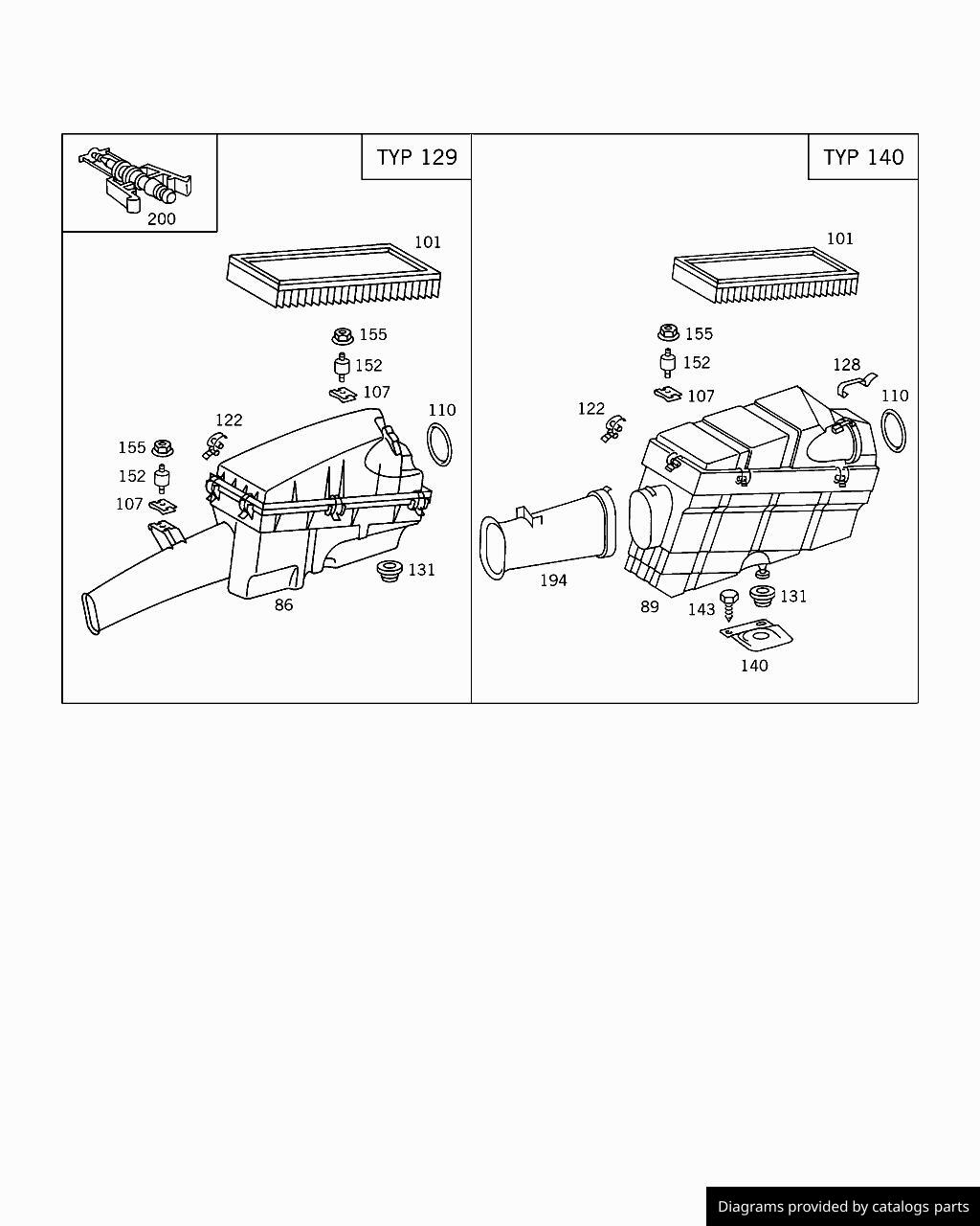 Car part diagram