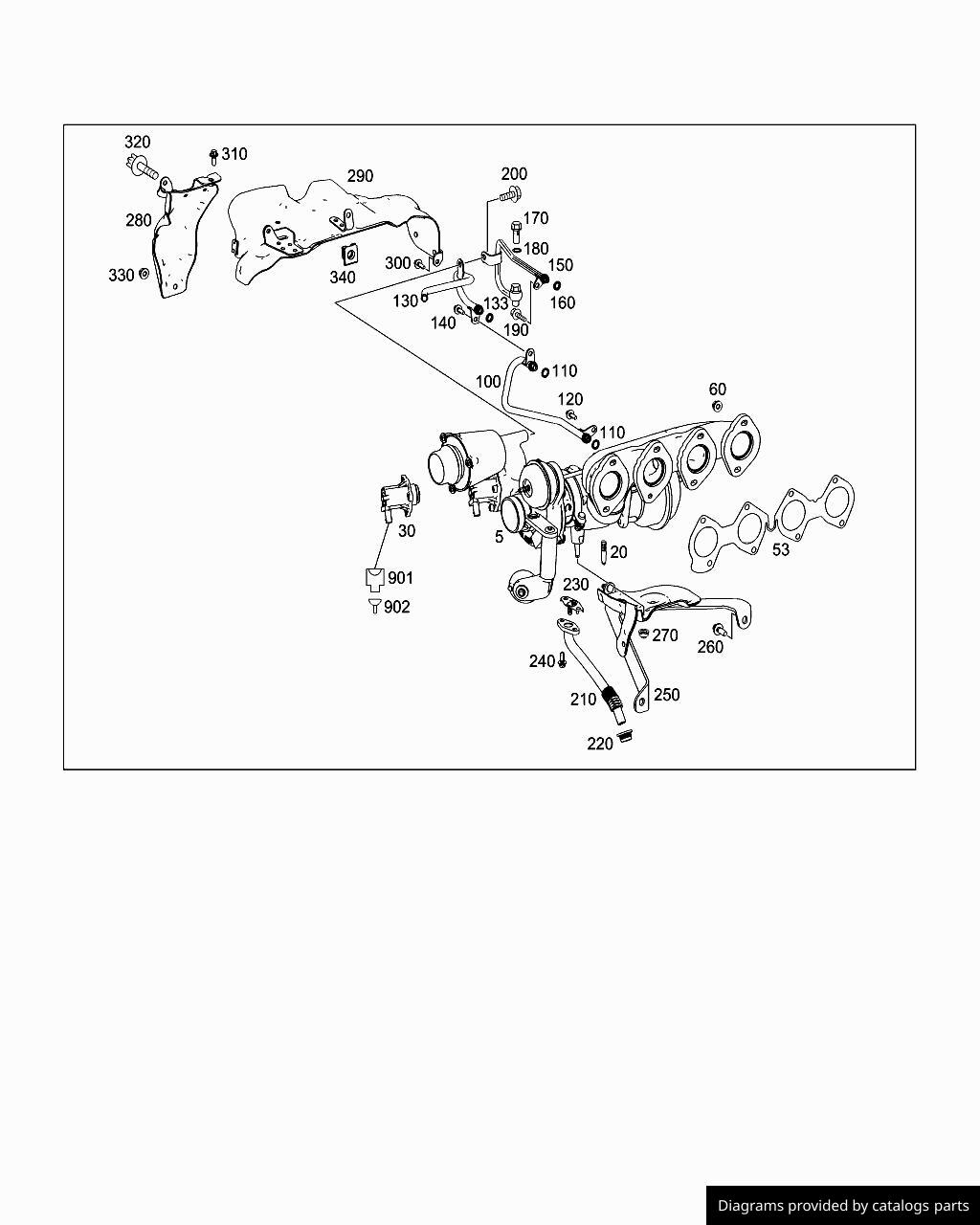 Mercedes Benz Oil Feed Line A2710900477 - LLLParts