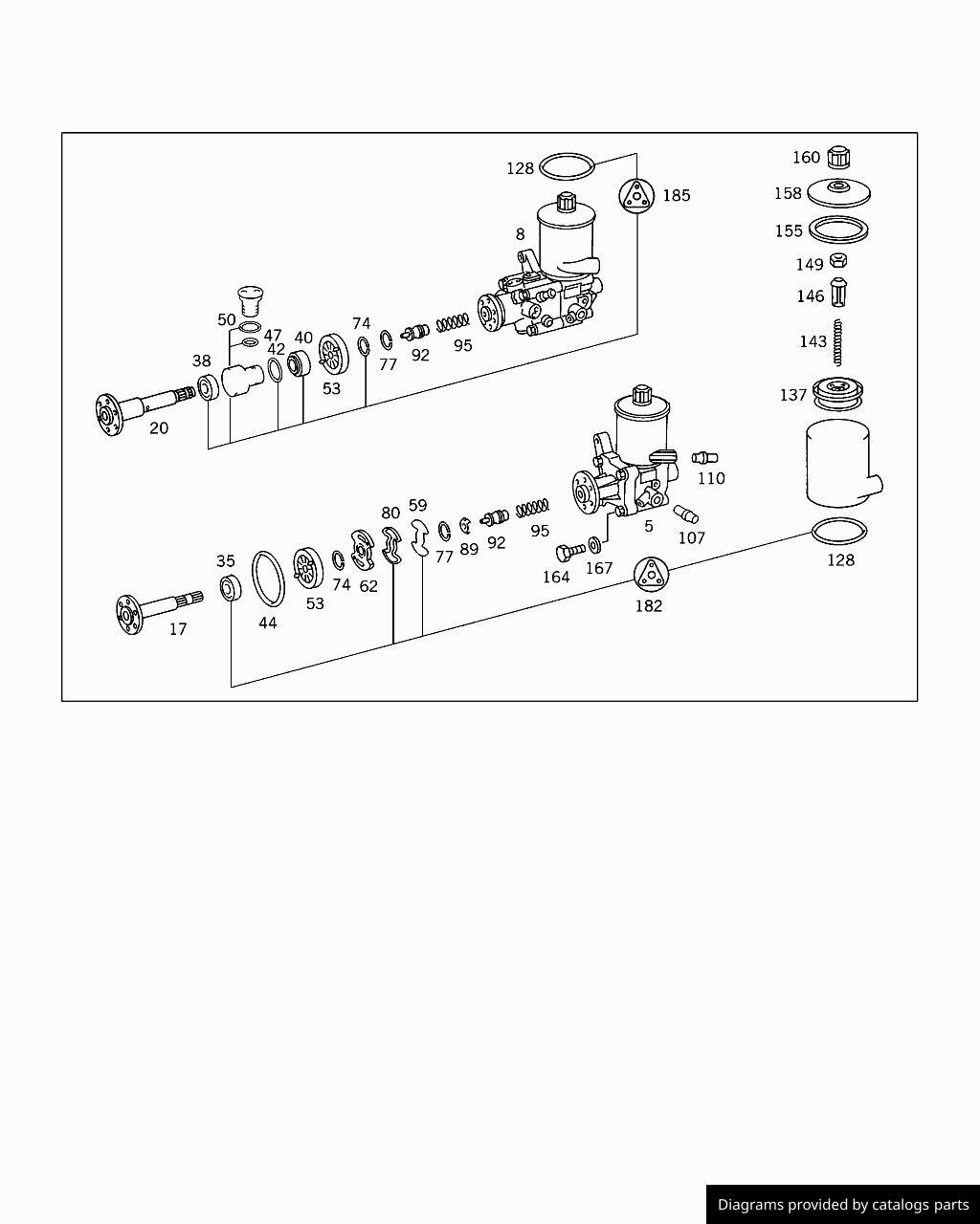 Mercedes Benz Hydraulic Pump A1244601880 LLLParts