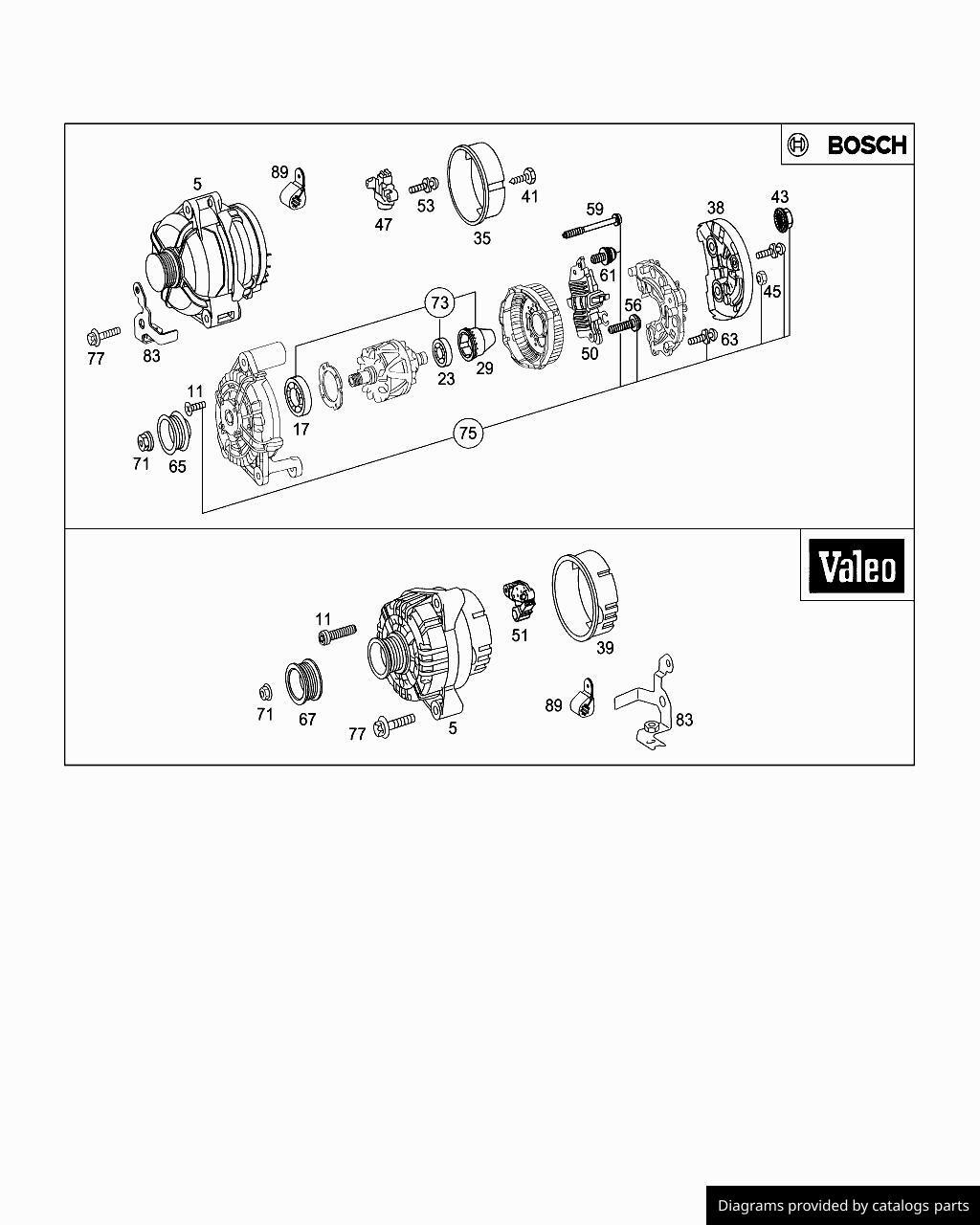 Car part diagram