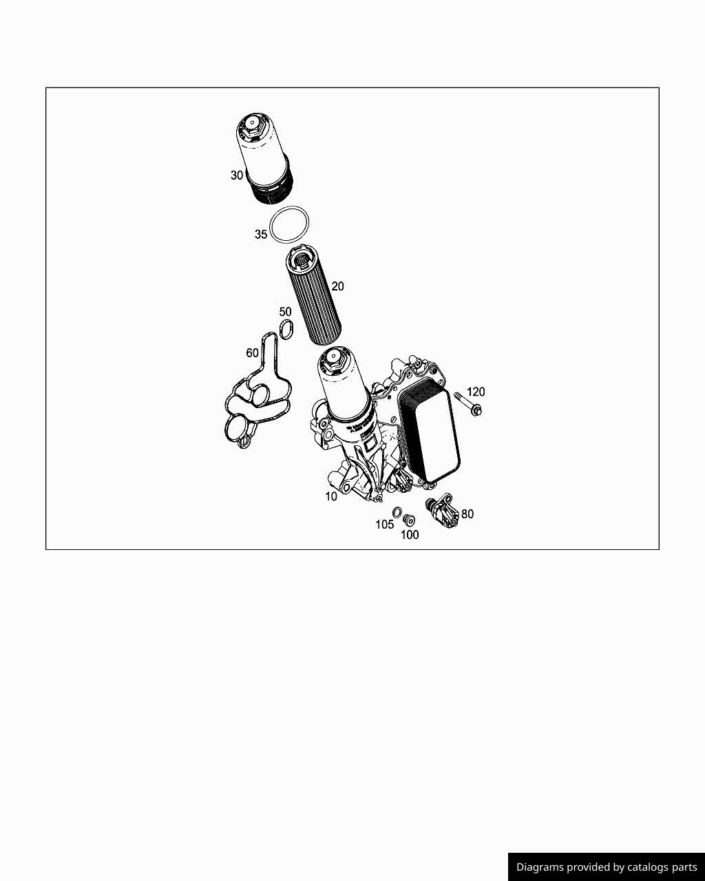 Mercedes Benz Ts Oil Filter Element A2561840000 LLLParts