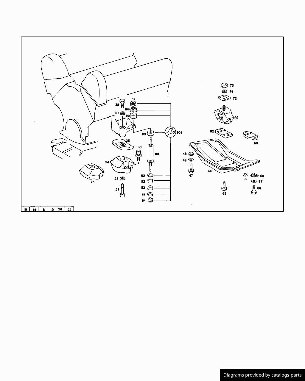 Mercedes Benz Rubber Mounting A1232411113 - LLLParts