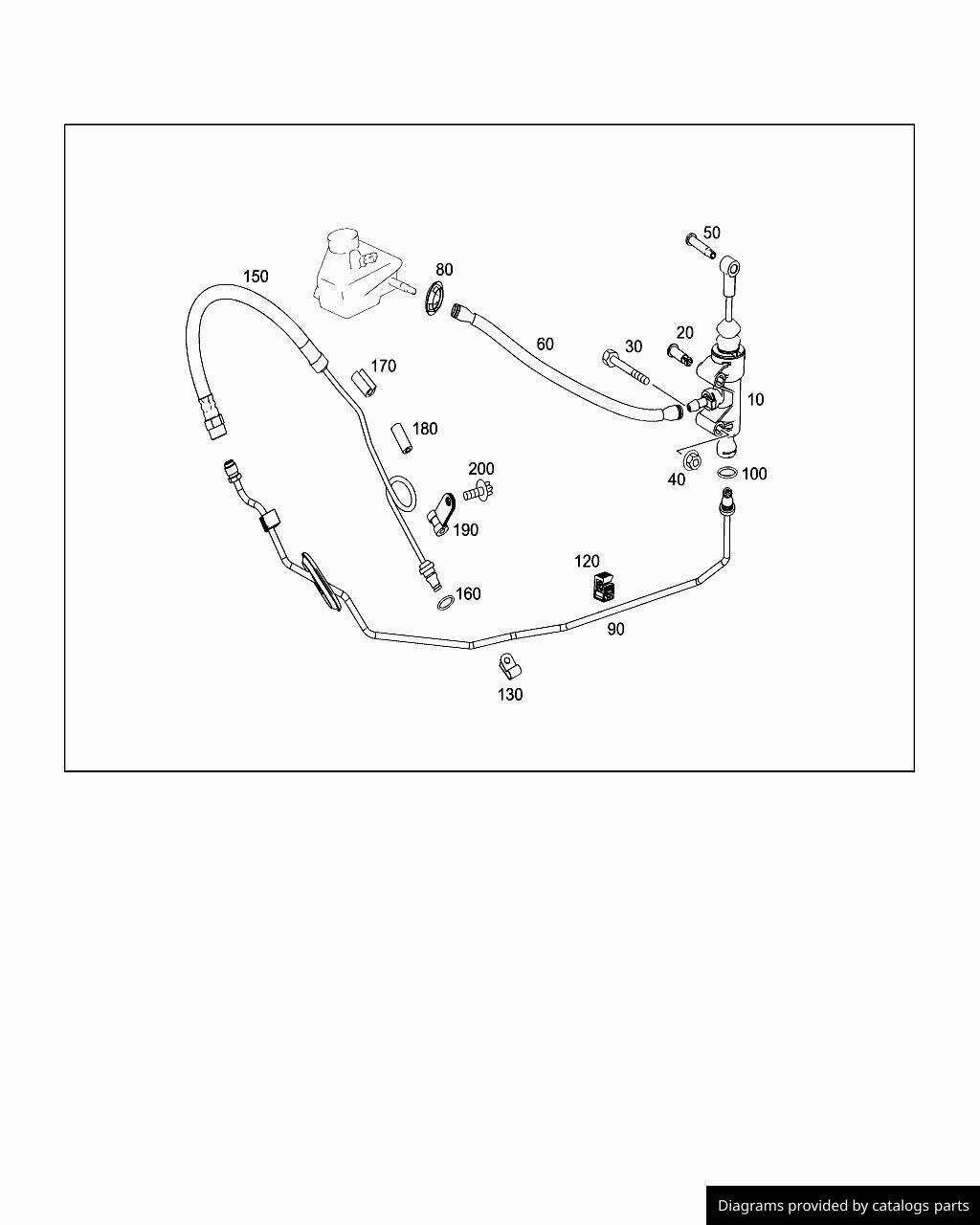 Mercedes Benz Clutch Line A1722900100 LLLParts