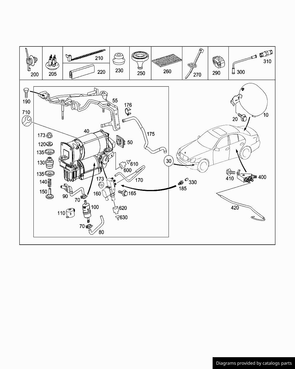Car part diagram