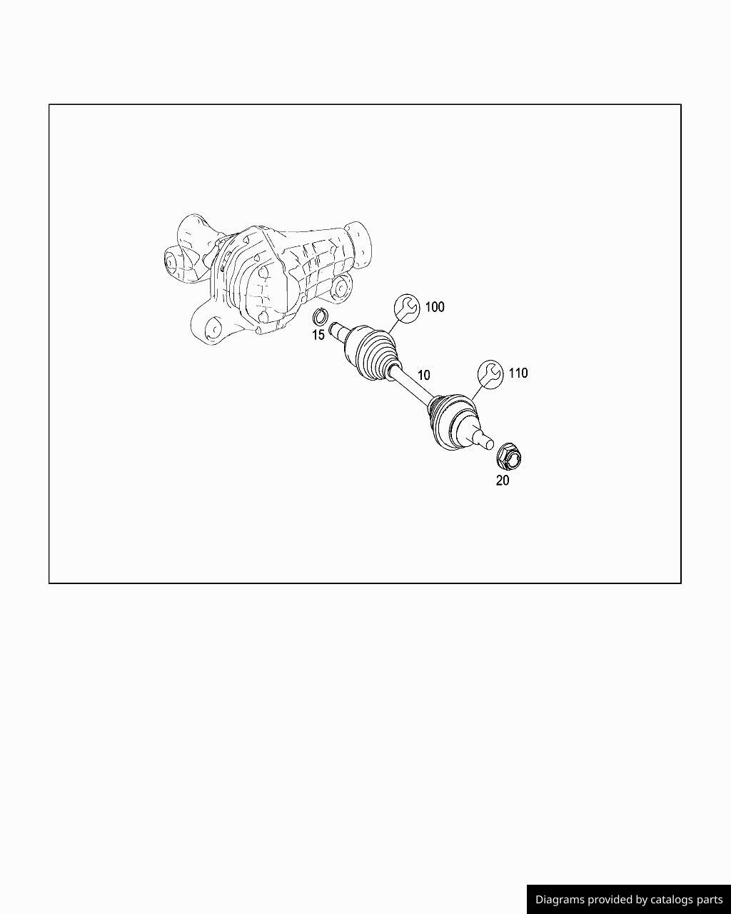 Mercedes Benz Drive Shaft A1643302101 LLLParts