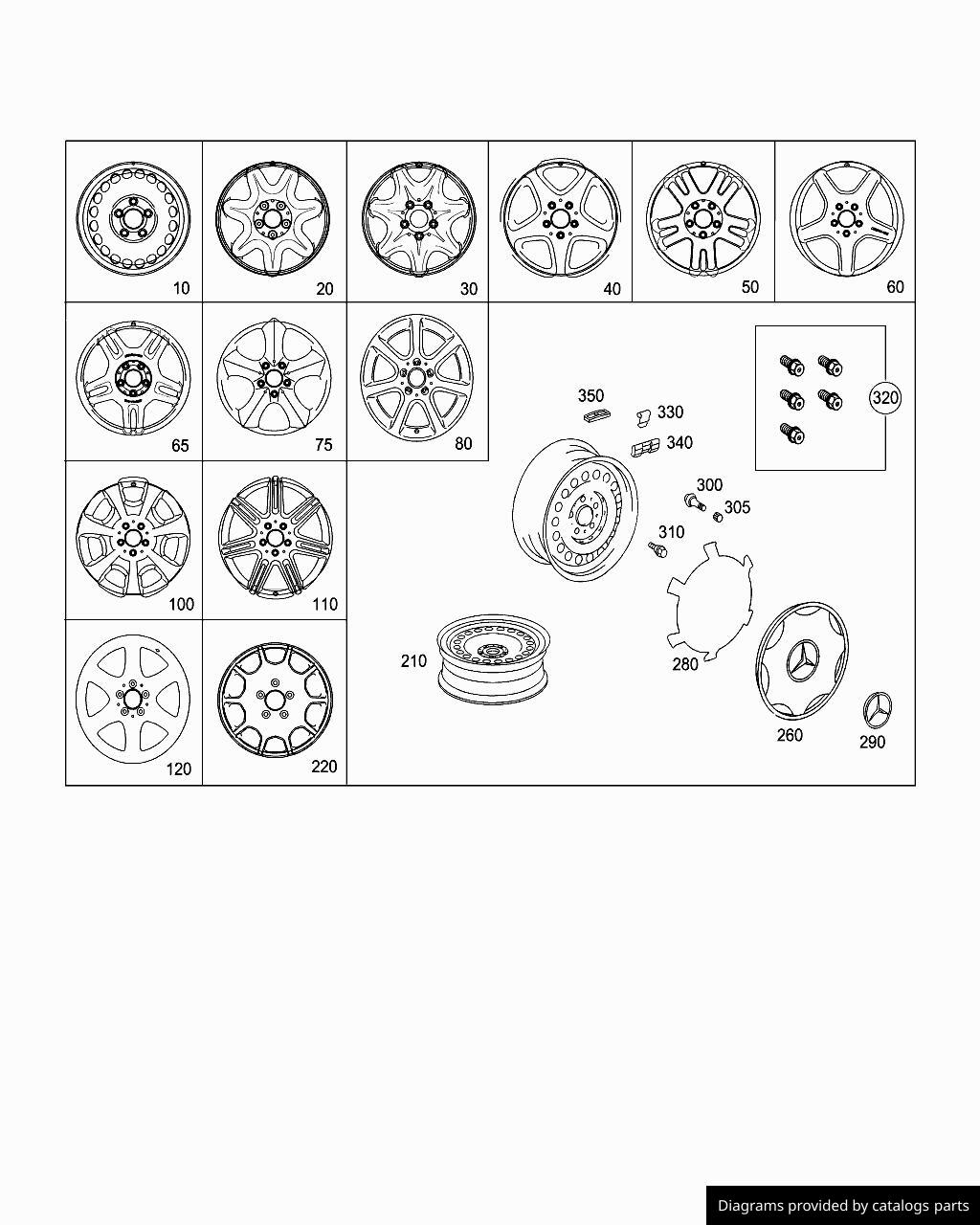 Mercedes Benz Disk Wheel A2024001202 LLLParts