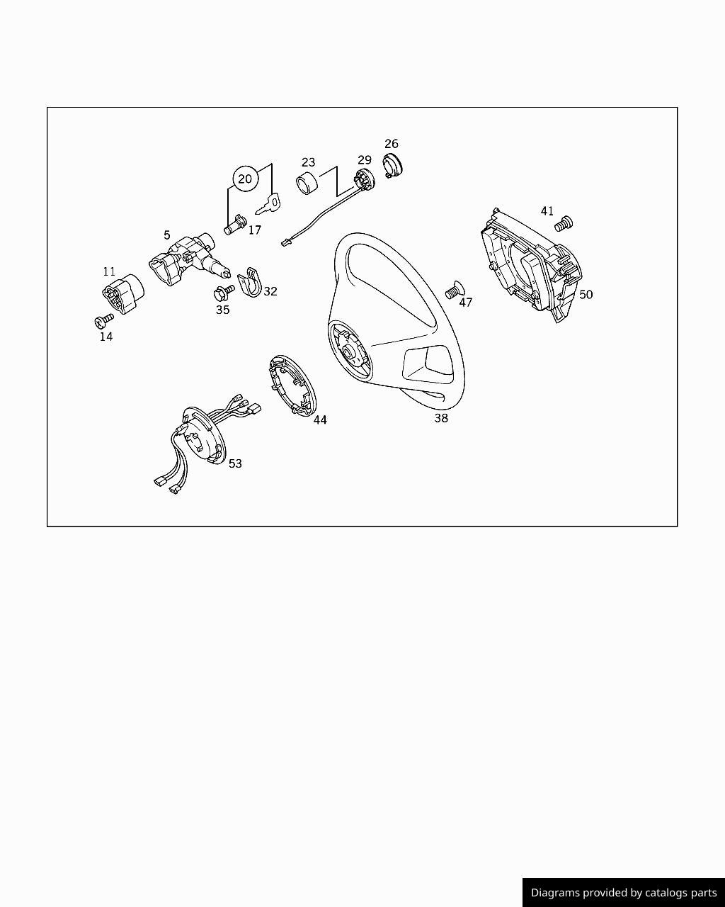 Mercedes Benz Steering Column Lock A2024600904 LLLParts