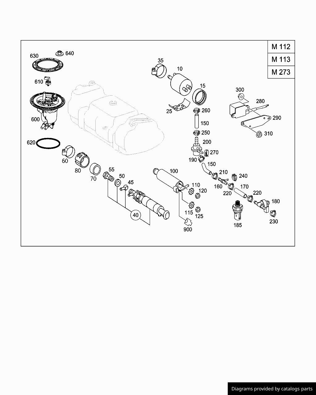 Mercedes Benz Fuel Pump A0024706194 - LLLParts