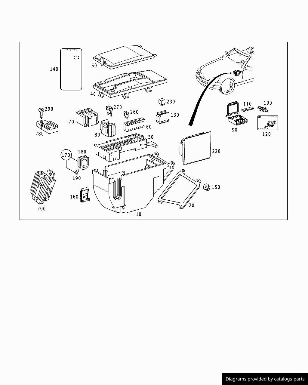 Car part diagram