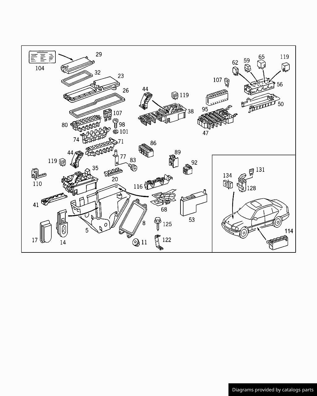 Car part diagram