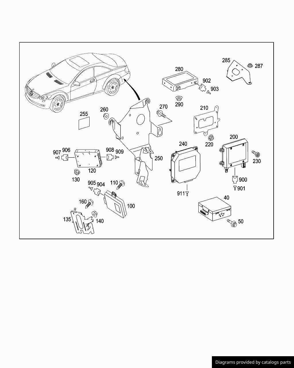 Car part diagram