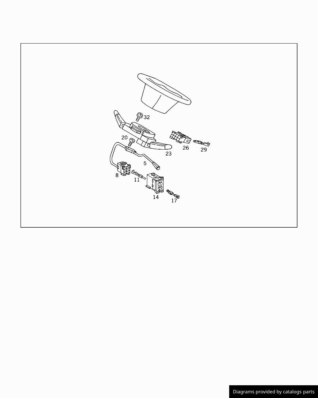 Mercedes Benz Steer.column Mount.switch A0005408445 LLLParts