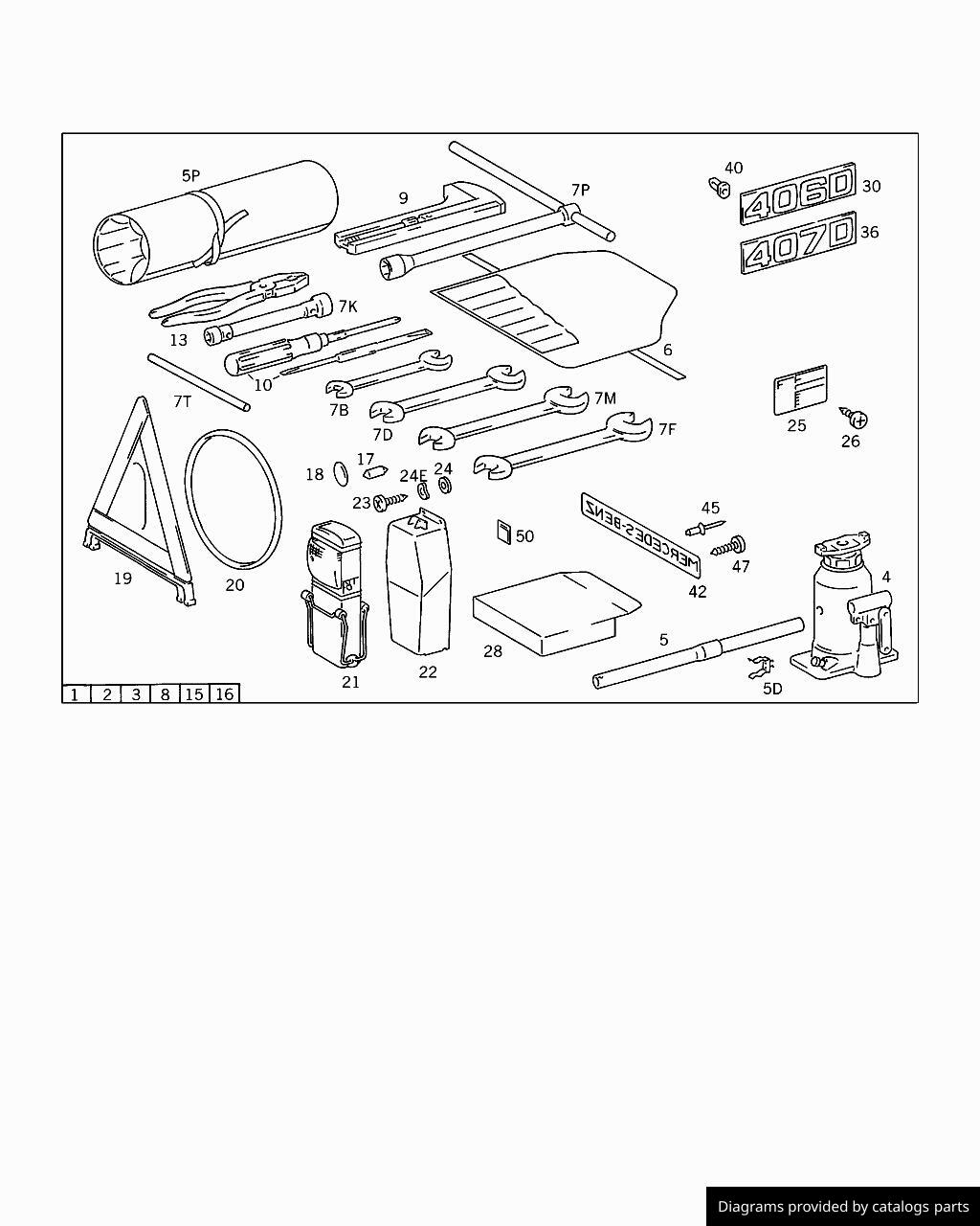 Car part diagram