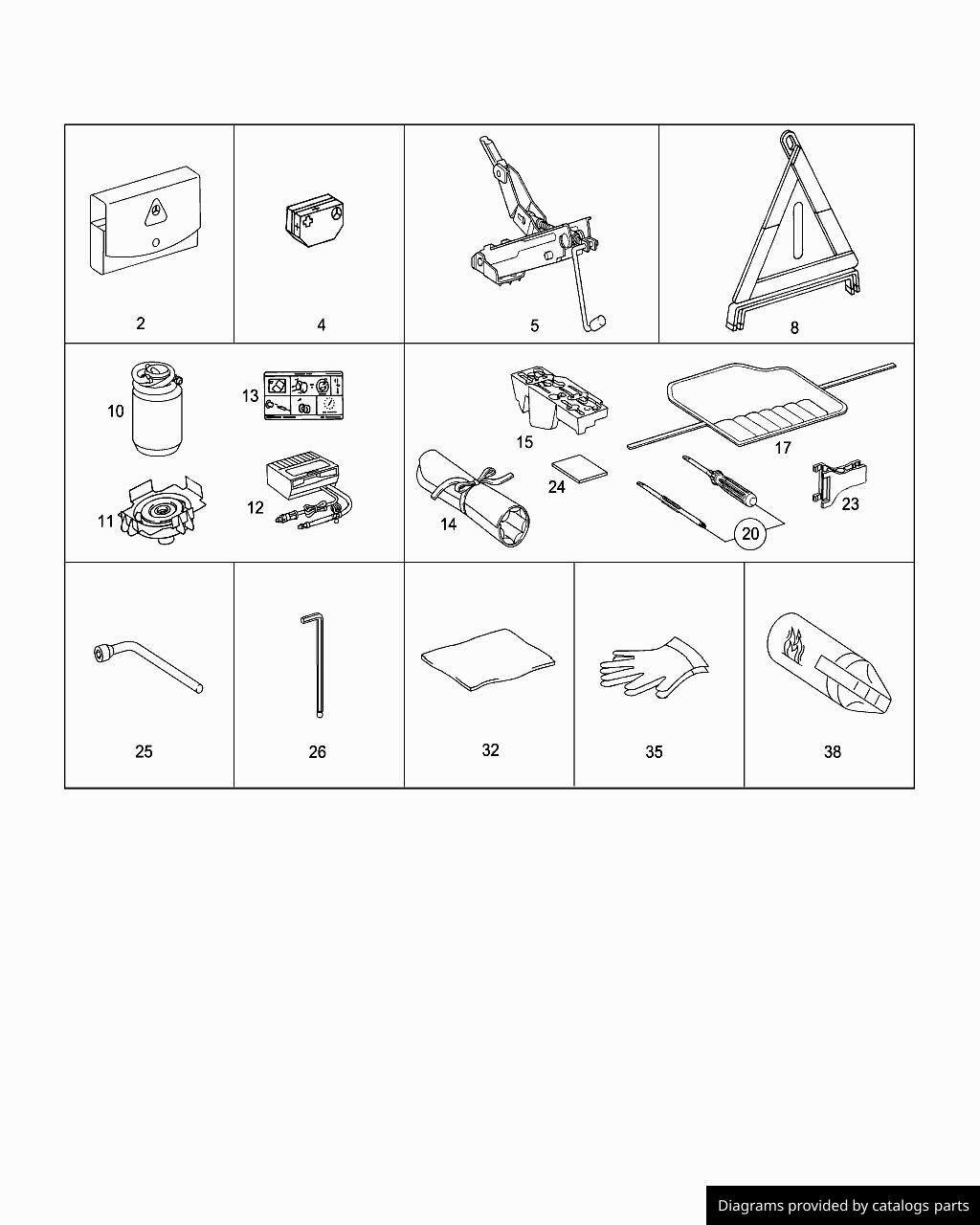 Car part diagram