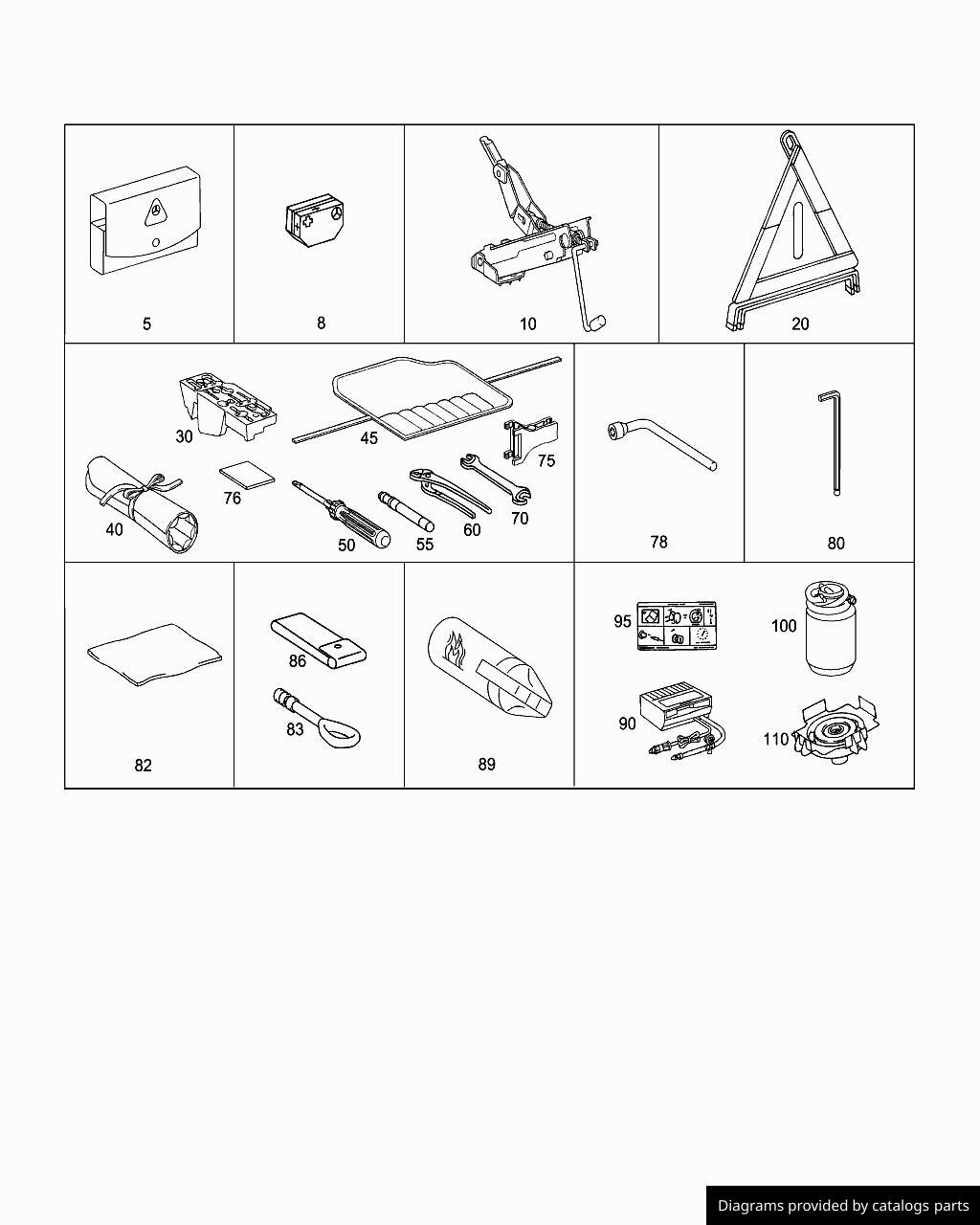 Car part diagram