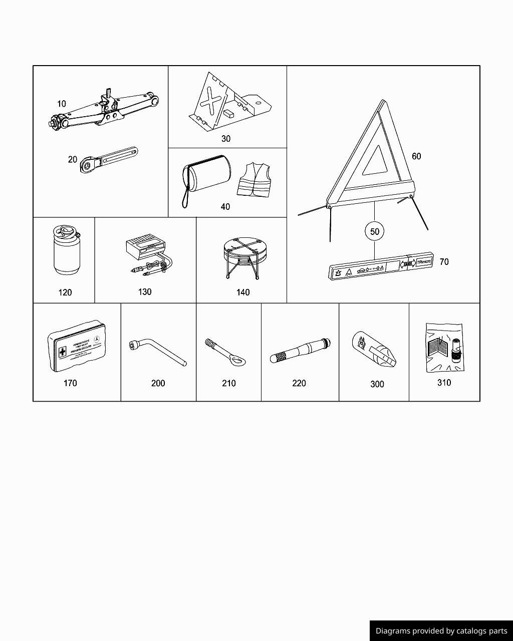 Car part diagram