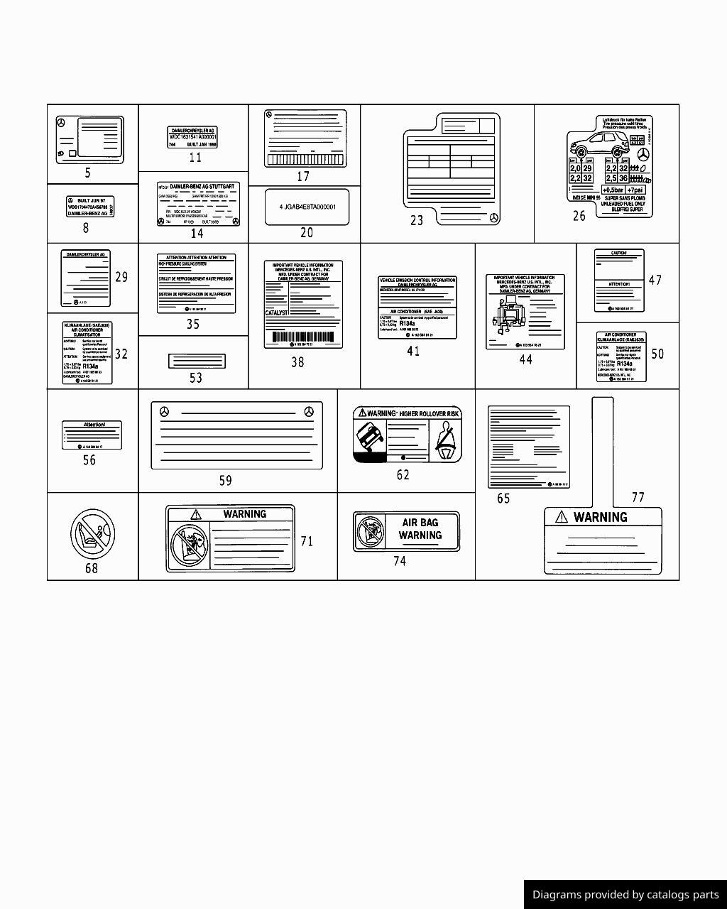 Car part diagram