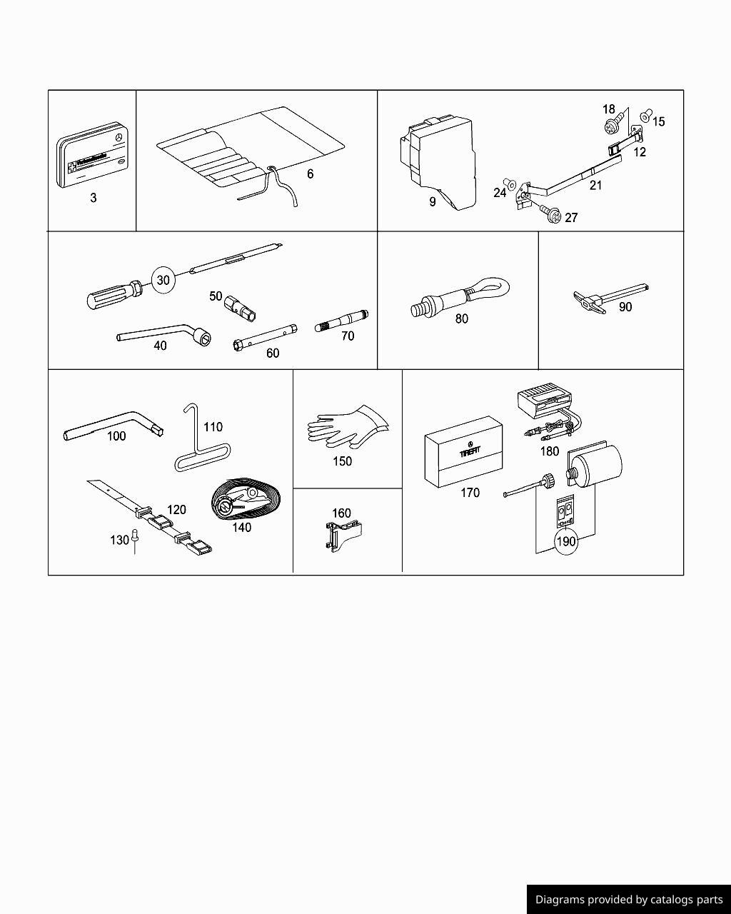 Car part diagram