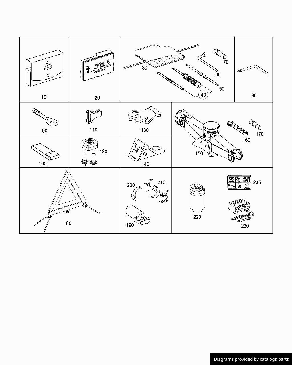 Car part diagram
