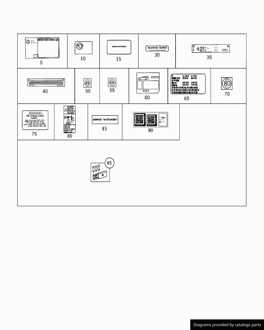 Car part diagram
