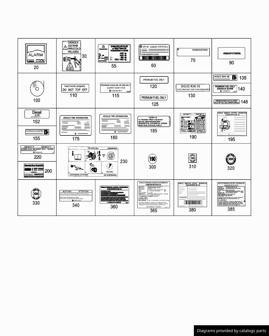 Car part diagram